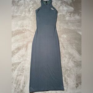 SKIMS Charcoal Gray Racerback Maxi Dress